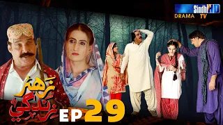 Zahar Zindagi - Ep 29 | Sindh TV Soap Serial | SindhTVHD Drama