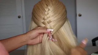 EASY BRAID TUTORIAL FOR BEGINNERS / BRAID HAIR / Красивая #прическа для школы / змейка дракончик