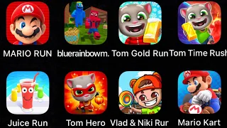 Vlad&Niki Run,Mario Kart,Tom Time Rush,Tom Hero,Tom Gold Run,Rainbow Craft Monster Survivor......