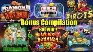 Bonus Compilation, Diamond Mine, Dino P.D, Danger High Voltage, Gems Bonanza BIG WIN!! & Much More