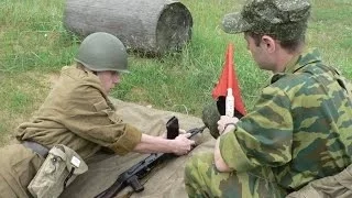 «Проба» пороха. The first live fire exercise.