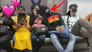 SLEEPING ON STRANGERS IN THE METRO PRANK ll EPIC REICTION ll sk prank