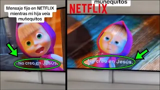 EXTRAÑO MENSAJE APARECE en MASHA Y EL OSO en NETFLIX y se hace un CAOS ¿Qué hay detrás?