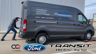 Ford Transit 250 AWD Roller / slip test: Be careful on the job site!
