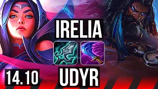 IRELIA vs UDYR (TOP) | Godlike, 500+ games | EUW Master | 14.10