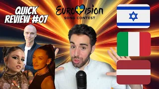 FINAL REVIEW #07 | ISRAEL 🇮🇱 ITALY 🇮🇹 LATVIA 🇱🇻 | EUROVISION 2024 Final Reaction & Analysis