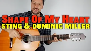 How To Play Shape Of My Heart Guitar Lesson by Sting & Dominic Miller