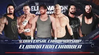 WWE 2K18- WWE Universal Championship -6 Man Elimination Chamber Match 2017(PS4)