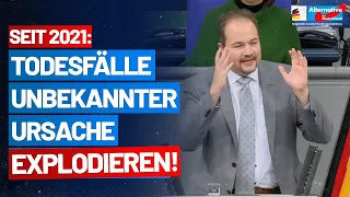 Zahl der Todesfälle unbekannter Ursache explodieren seit 2021! - Martin Sichert - AfD-Fraktion