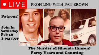 The Murder of Rhonda Hinson: Forty Years and Counting #RhondaHinson