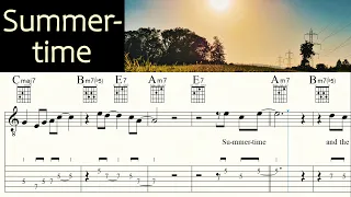 SUMMERTIME | GEORGE GERSHWIN | Guitar Lesson | Sheet music & TAB | free PDF