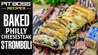 Baked Philly Cheese Steak Stromboli | Pit Boss Grills Recipes