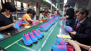 How Nike Shoes Made In A Factories | Shoes Production Process | Most Satisfying Factory Machines