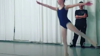 This group of dads joined their daughters for a ballet class
