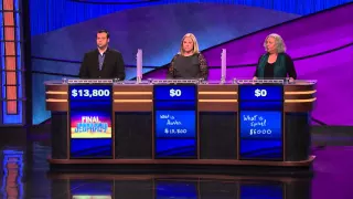 Unusual Jeopardy! 3 way loss (1/18/16)