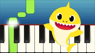 Very Easy song Baby Shark for Children to learn on the piano (tutorial for beginners)