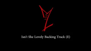 Isn't She Lovely Backing Track - E Major