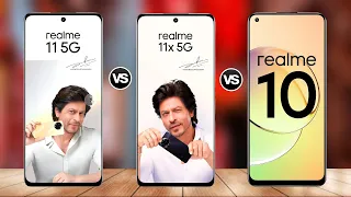 Realme 11 5G VS Realme 11x 5G VS Realme 10 Specs Comparison