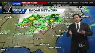 Savannah area tornado watch noon update