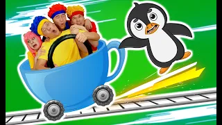 Rolling, Rolling (Exciting Trip with a Baby Penguin) | D Billions Kids Songs