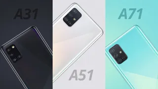 Galaxy A31 vs A51 vs A71 [Comparativo]