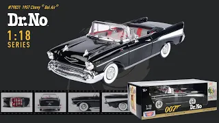 007 JAMES BOND COLLECTION - Dr.No 1:18 1957 Chevy Bel Air | MOTORMAX