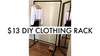 $13 DIY CLOTHING RACK | ITZORGANIZED