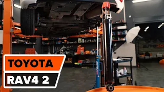 How to change rear shock absorbers on TOYOTA RAV4 TUTORIAL | AUTODOC