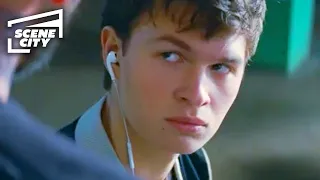 Baby Driver: Are You A Mute? (Ansel Elgort, Jon Bernthal Scene)