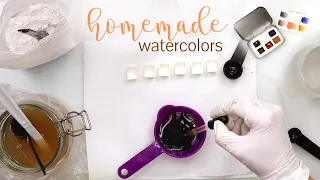 How I make watercolor paints - DIY natural eco-friendly paints
