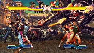 Juri & Xiaoyu vs Cammy & Chun-Li! Impressive CPU Encounter!