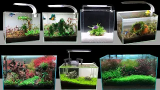 Top 7 How To Make Mini Planted Aquarium Fish Tank At Home - DIY Aquascape Decoration Ideas #166