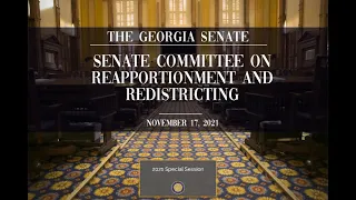 Senate Committee on Reapportionment and Redistricting 11/17/2021