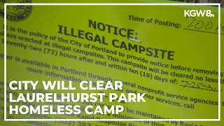 City to clear Laurelhurst Park homeless camp