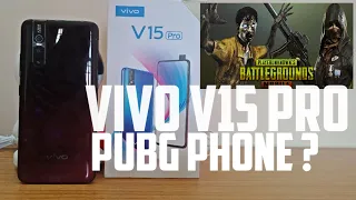 VIVO V15 Pro(RUBY RED)with Triple AI Camera || UNBOXING & SPECIFICATION || PUBG TEST.
