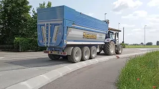 Dumper Trinciatura Grano con New Holland e Deutz Fahr