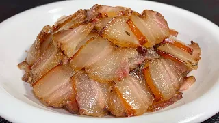 Soak pork directly in soy sauce for 2 days, the taste is more fragrant than bacon,