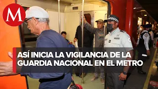 Inicia despliegue de la Guardia Nacional en Metro de la CdMx para vigilar