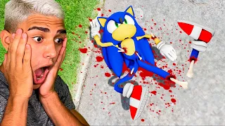 CONSIGO QUEBRAR TODOS OS OSSOS DO SONIC no GTA 5?!