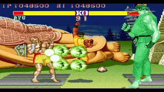 SF2 SUPER GREEN RYU PLAYTHROUGH ARCADE 1992