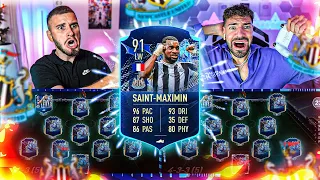 SAINT-MAXIMIN TOTS MOMENTS SQUAD BUILDER BATTLE 🔥🔥 Wakez vs IamTabak !!