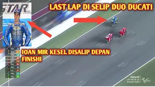 MOMEN TERBAIK DUCATI PADA MOTOGP QATAR 2021 • Detik-detik Saat ZARCO Dan BAGNAIA  Asapi JOAN MIR