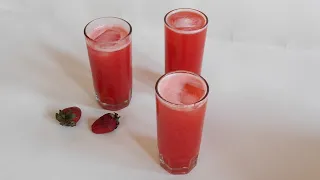How to make strawberry mocktail | strawberry mocktail recipe | mocktail | summer recipe