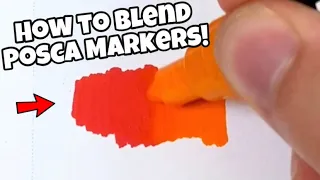 How To Blend Posca Markers! Tutorial (#Shorts)