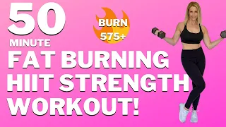 50 Minute FAT BURNING HIIT STRENGTH | Tracy Steen HIIT