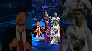 MeBeast VS BBC (Ronaldo,Bale,Benzema) & MSN (Messi,Suarez,Neymar) #shorts #football #shortsfeed