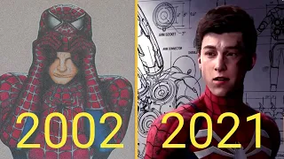 Evolution of Spider-Man Suit Up  in Games 2002 - 2021