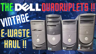 Vintage E-Waste Haul - The DELL Quadruplets!!