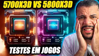 SÓ ISSO? RYZEN 7 5700X3D VS RYZEN 7 5800X3D TESTE EM JOGOS, QUAL A VERDADEIRA DIFERENÇA ?