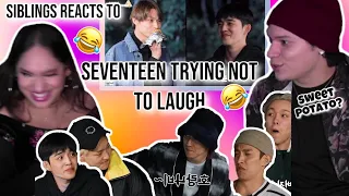Siblings react 'When Seventeen tried the 'Try Not to Laugh Challenge'